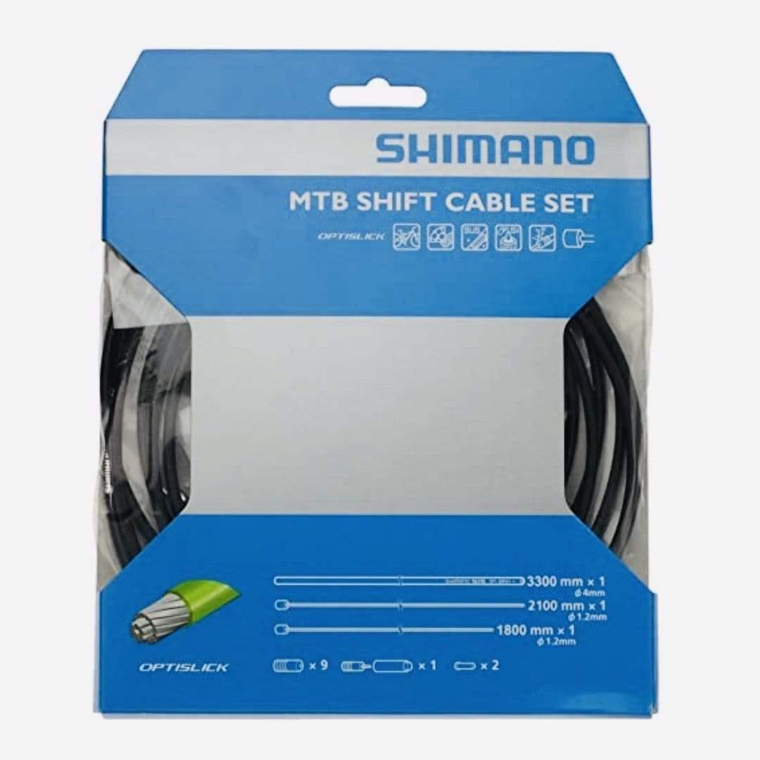 Shimano Optislick Mountain Shift Cable Set Black Parts - Cables & Housing - Shift