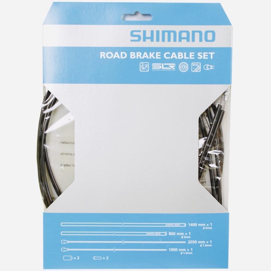 Shimano Road PTFE Brake Cable Set - Black Parts - Cables & Housing - Brake