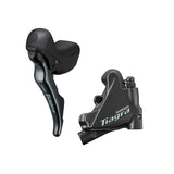 Shimano Tiagra ST-R4720 / BR-4770 ST-R4720-L / BR-4770-F, Road Hydraulic Disc Brake, Front, Flat mount, Not included, Grey, Set Road Hydraulic Disc Brakes