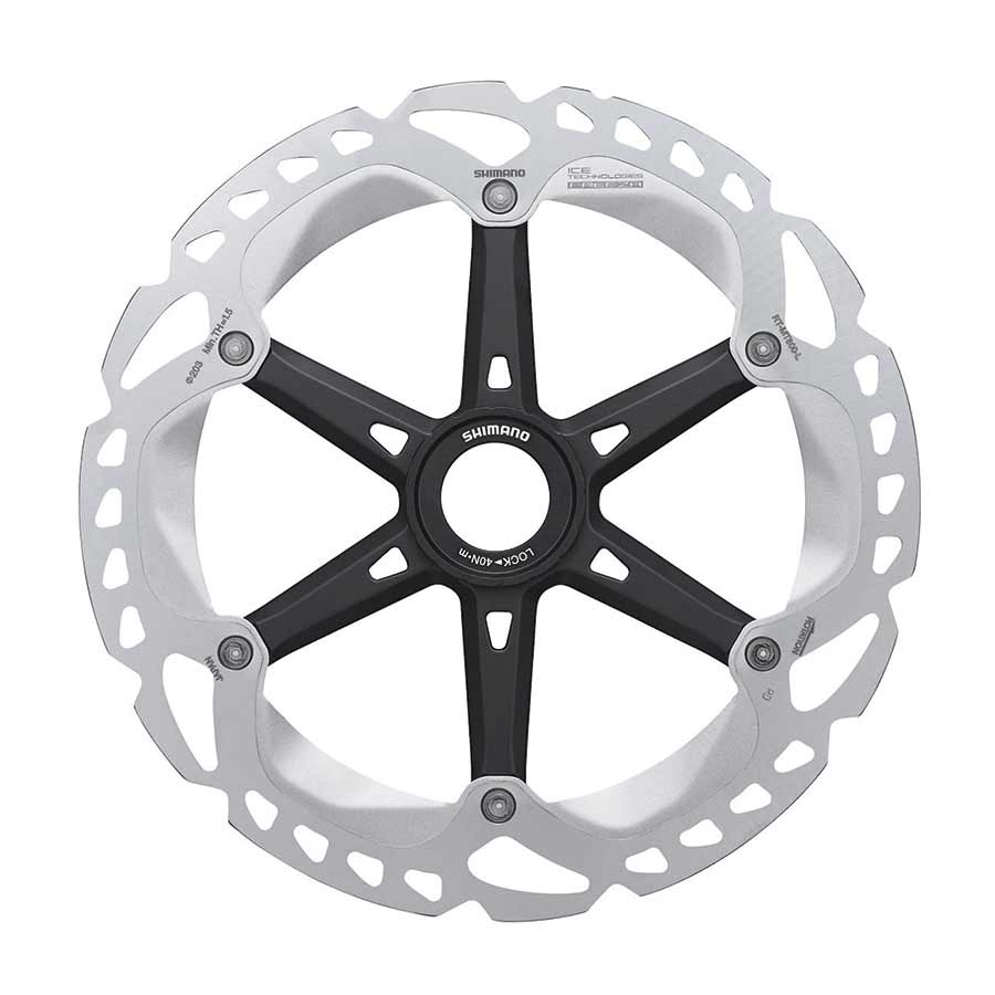 Shimano XT RT-MT800 Center Lock Disc Brake Rotor W/ Lock Ring Shimano, RT-MT800-L, 203mm, Center Lock Parts - Brake Rotors - Center Lock