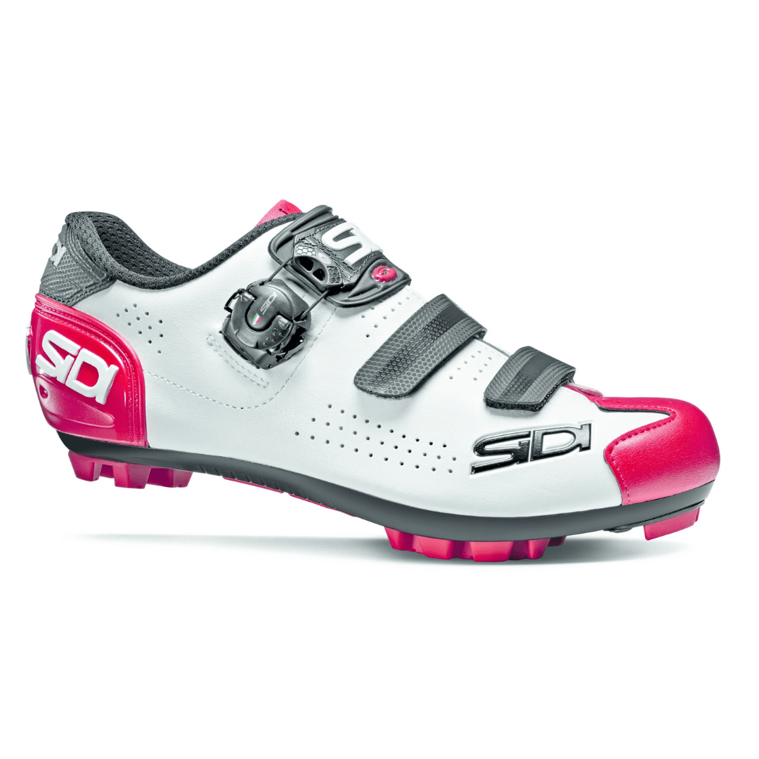 SiDI MTB Trace 2 Shoes White/Black/Red / 38 Apparel - Apparel Accessories - Shoes - Mountain - Clip-in