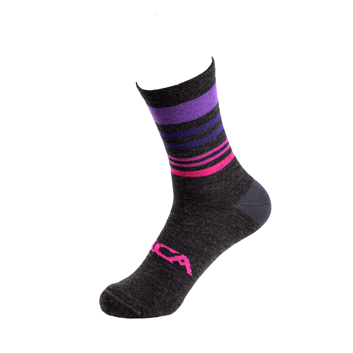 SILCA Gravel Wool Socks L/XL / Pink/Gray Apparel - Clothing - Socks