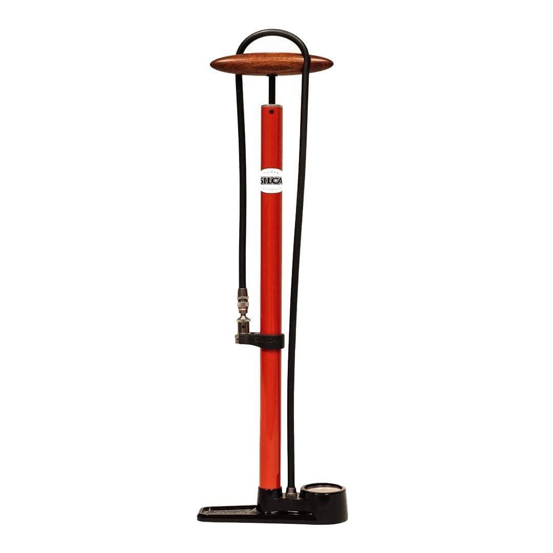 SILCA Pista Floor Pump Red Accessories - Pumps