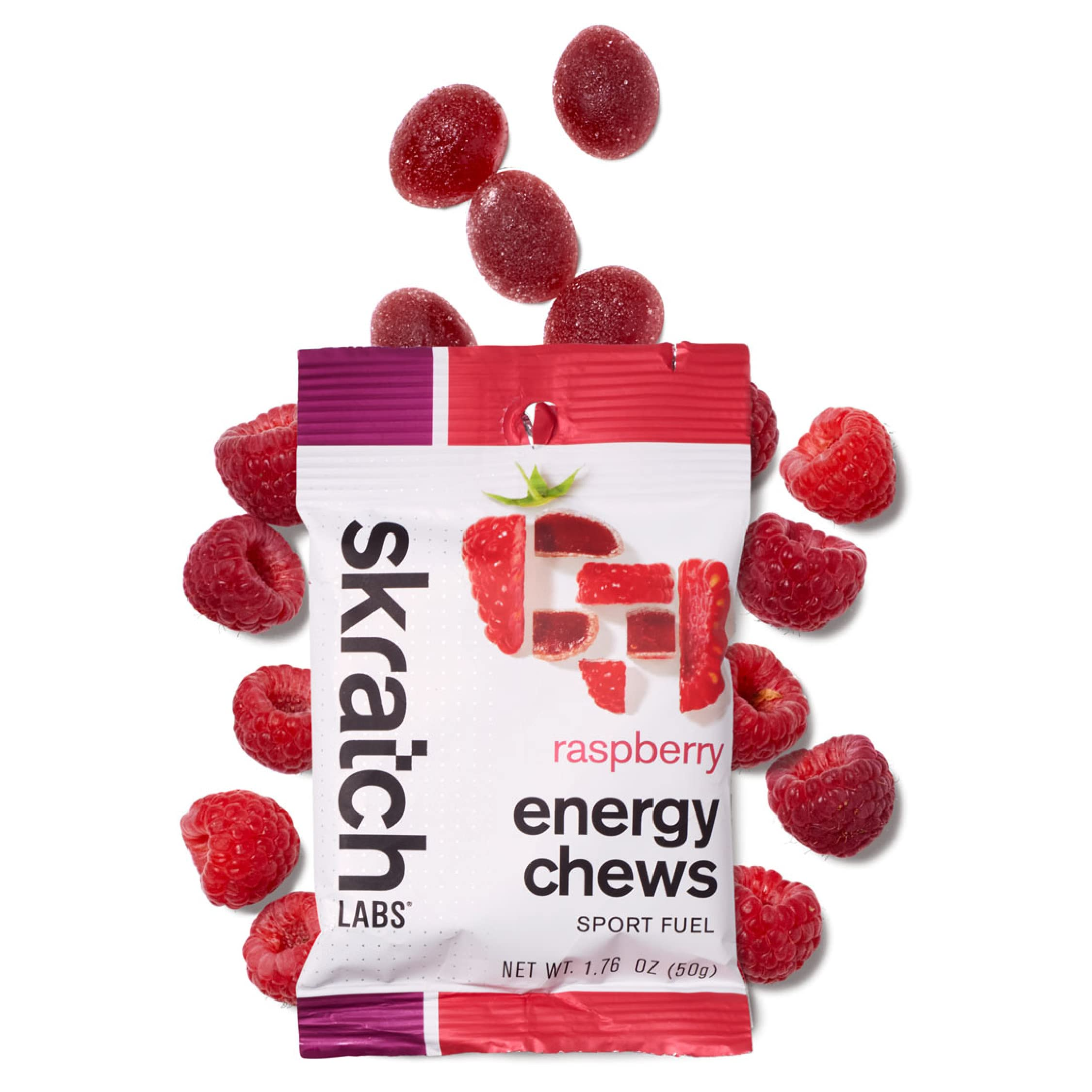 Skratch Labs Skratch Labs Sport Energy Chews Singles Raspberry