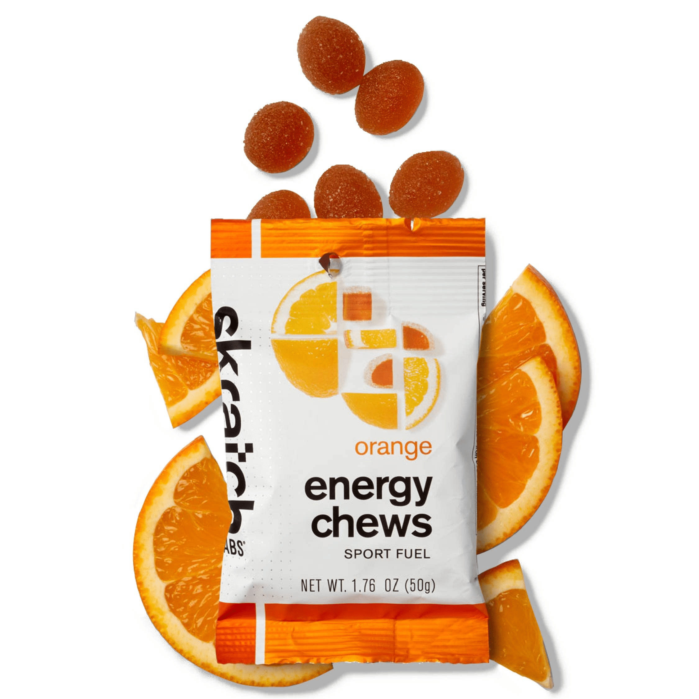 Skratch Labs Sport Energy Chews Singles Orange Other - Nutrition - Gummies