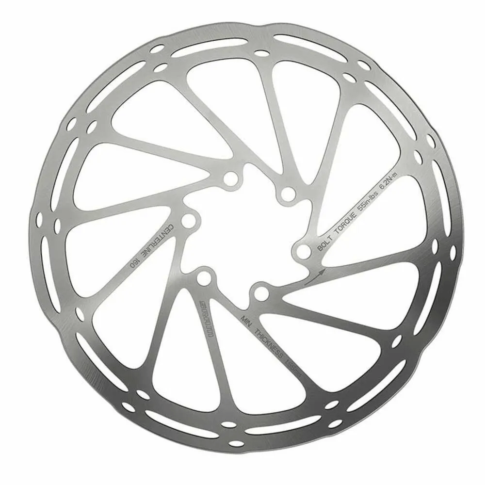 SRAM CenterLine Rounded Rotor 6 Bolt 160mm Discs Rotors and Related Parts