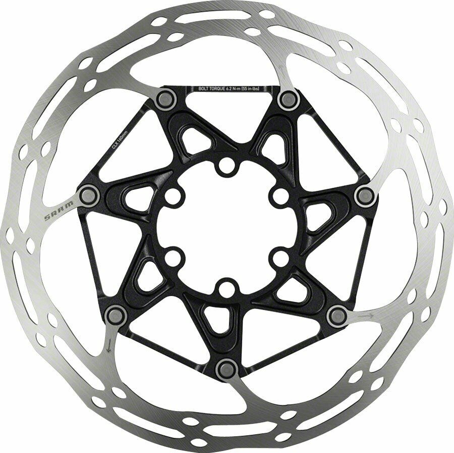 SRAM CenterLine X 2-Piece Rounded Brake Rotor 6 Bolt Standard Bolts / 140mm Discs Rotors and Related Parts