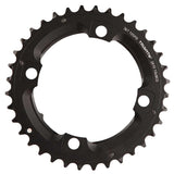 SRAM Chainring 4 Bolts 6T, 10 sp, BCD 104mm, 4-Bolt, Outer Chainring, For L-pin GXP, Aluminum, Black, 11.6215.188.430 Chainrings