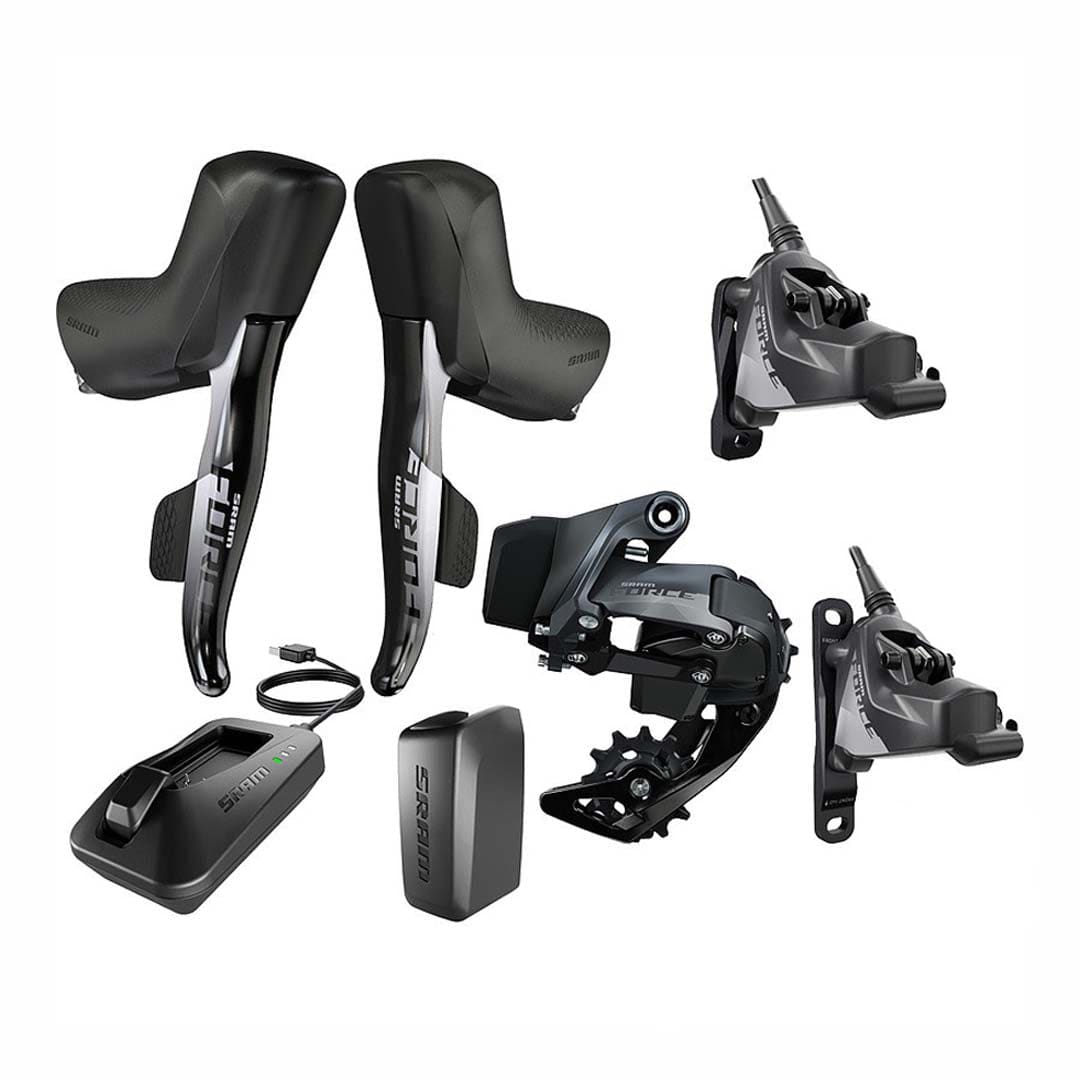 SRAM Force eTap AXS HRD Build Kit 1x Hydraulic Disc Flat Mount Center Lock Parts - Groupsets - Road