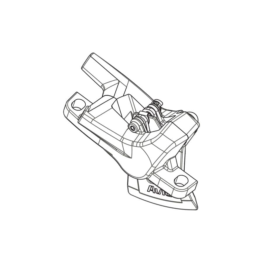 SRAM Level T Caliper Assembly SRAM, Level T Caliper Assembly, 11.5018.008.027 Disc Brake Parts and Accessories