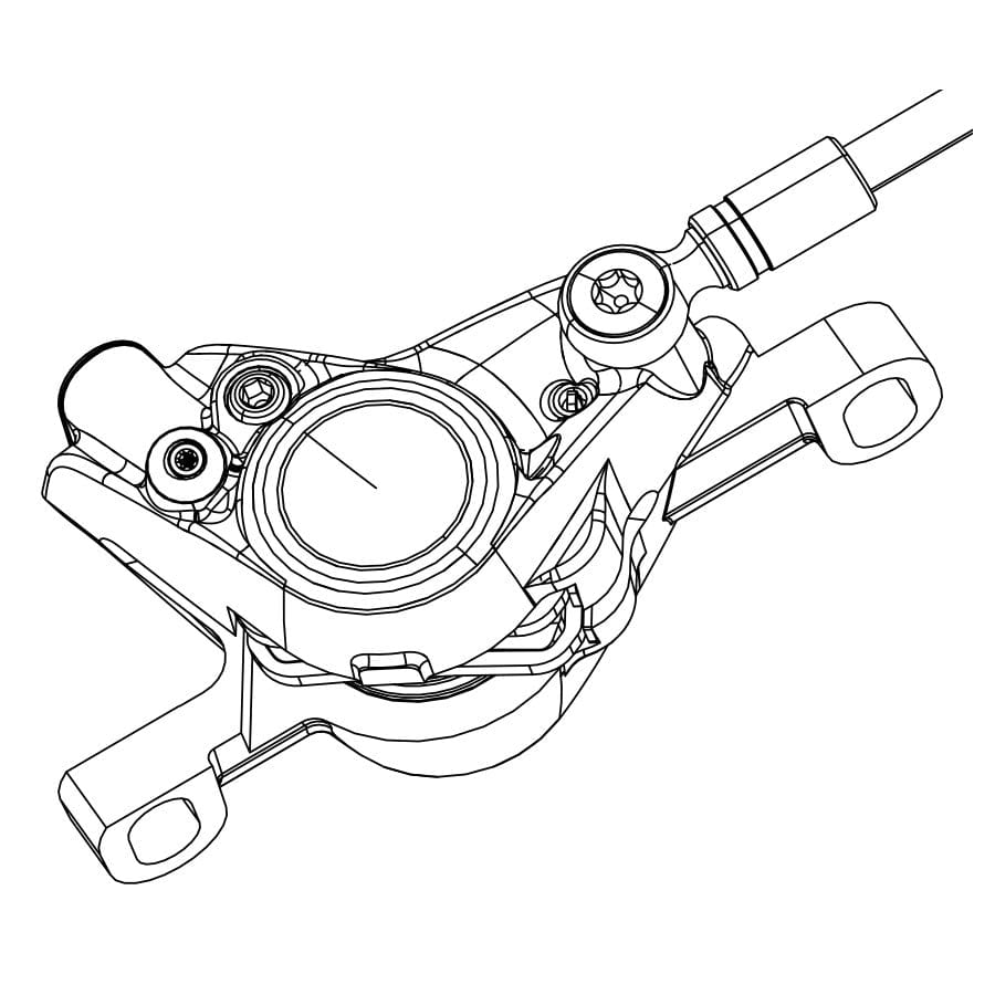 SRAM Red eTap Caliper Assembly SRAM, Red eTap Caliper Assembly, 11.5018.024.010 Disc Brake Parts and Accessories