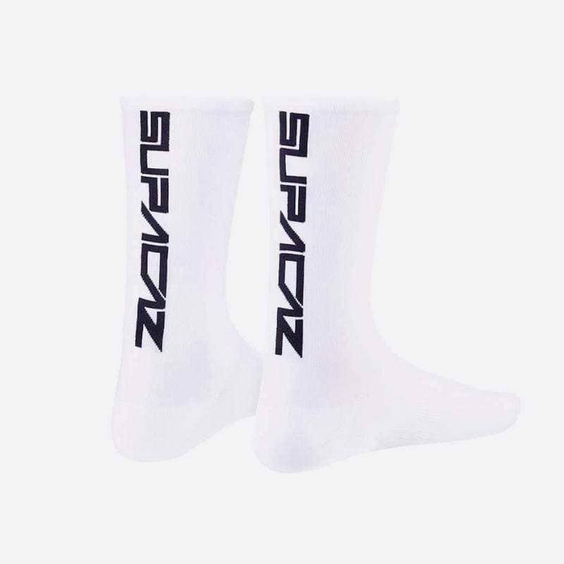 Supacaz SupaSox Straight Up SL Socks White/Black / S/M Apparel - Clothing - Socks