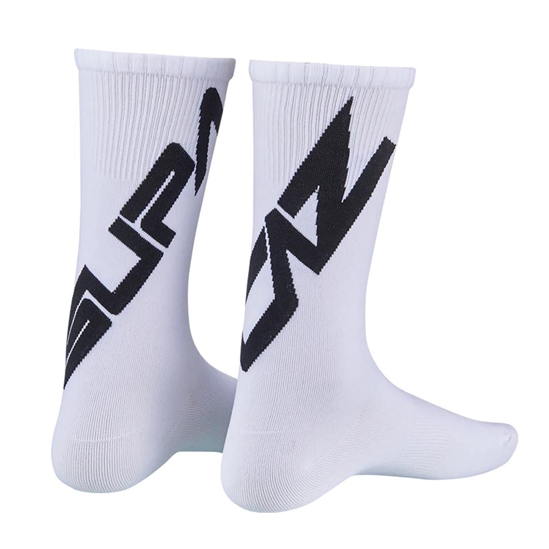 Supacaz SupaSox Twisted White/Black / Small Apparel - Clothing - Socks