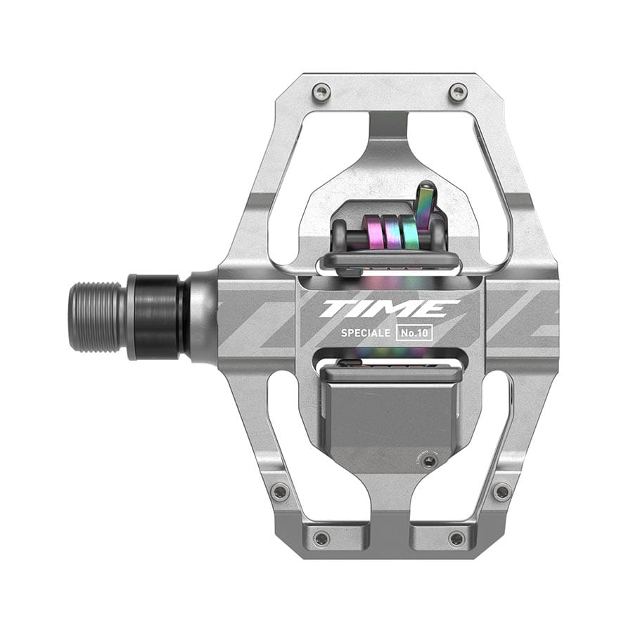 TIME Speciale 10 Large B1 Raw Aluminum, Pair Clipless MTB Pedals