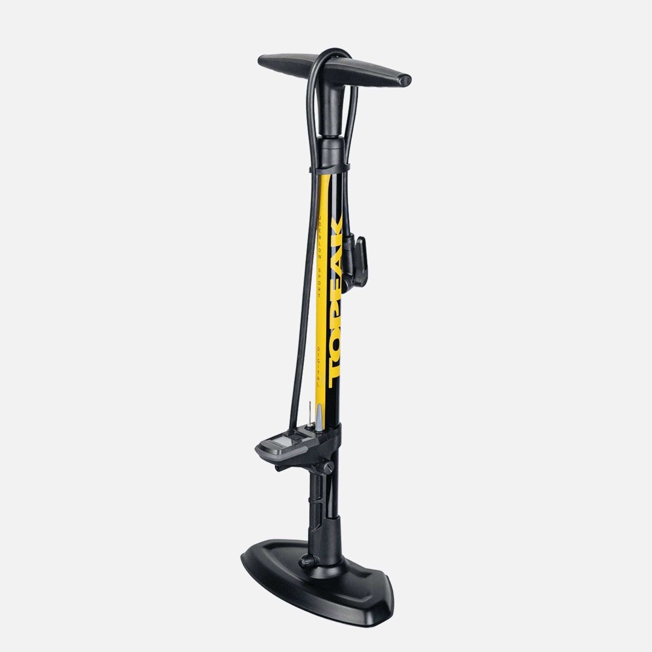 Topeak JoeBlow Sport Digital Floor Pump Black/Yellow Accessories - Pumps