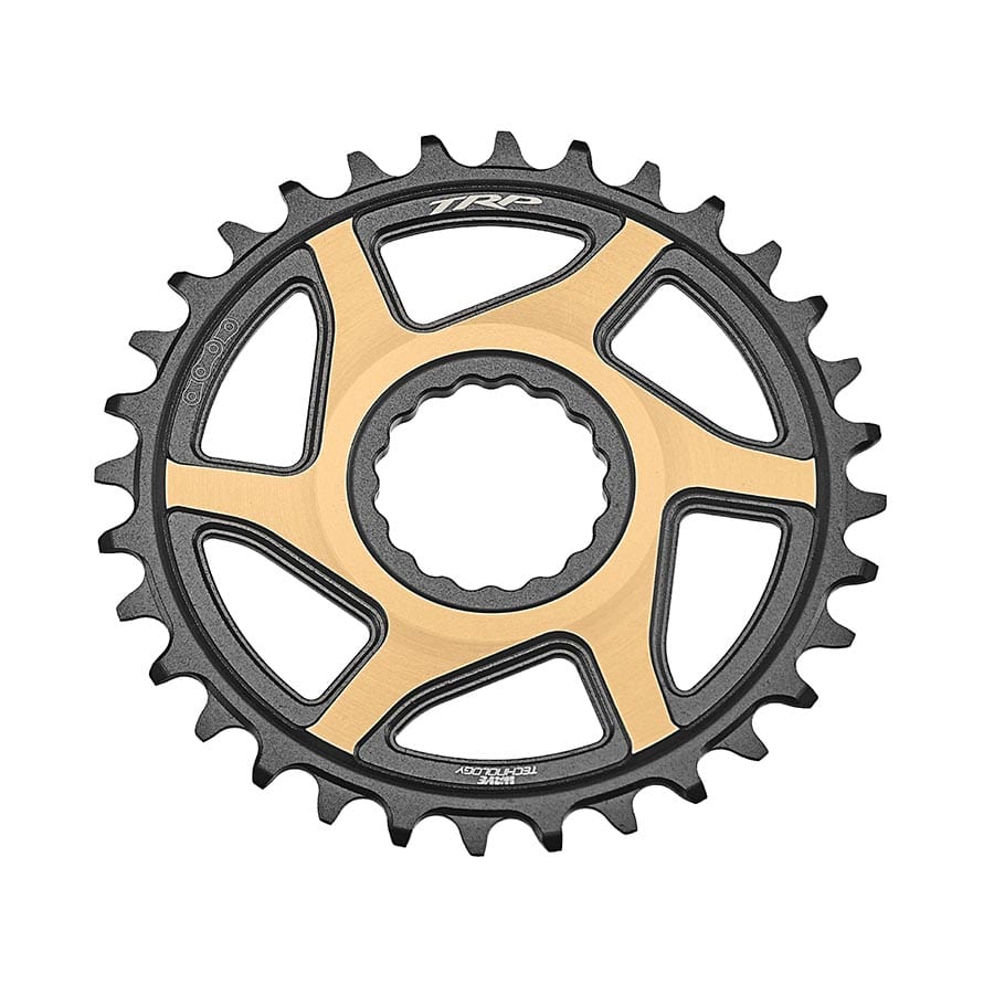 TRP EVO 30T Chainring 2, Speed: 12, BCD: Direct Mount, Front, Aluminum, Black Chainrings