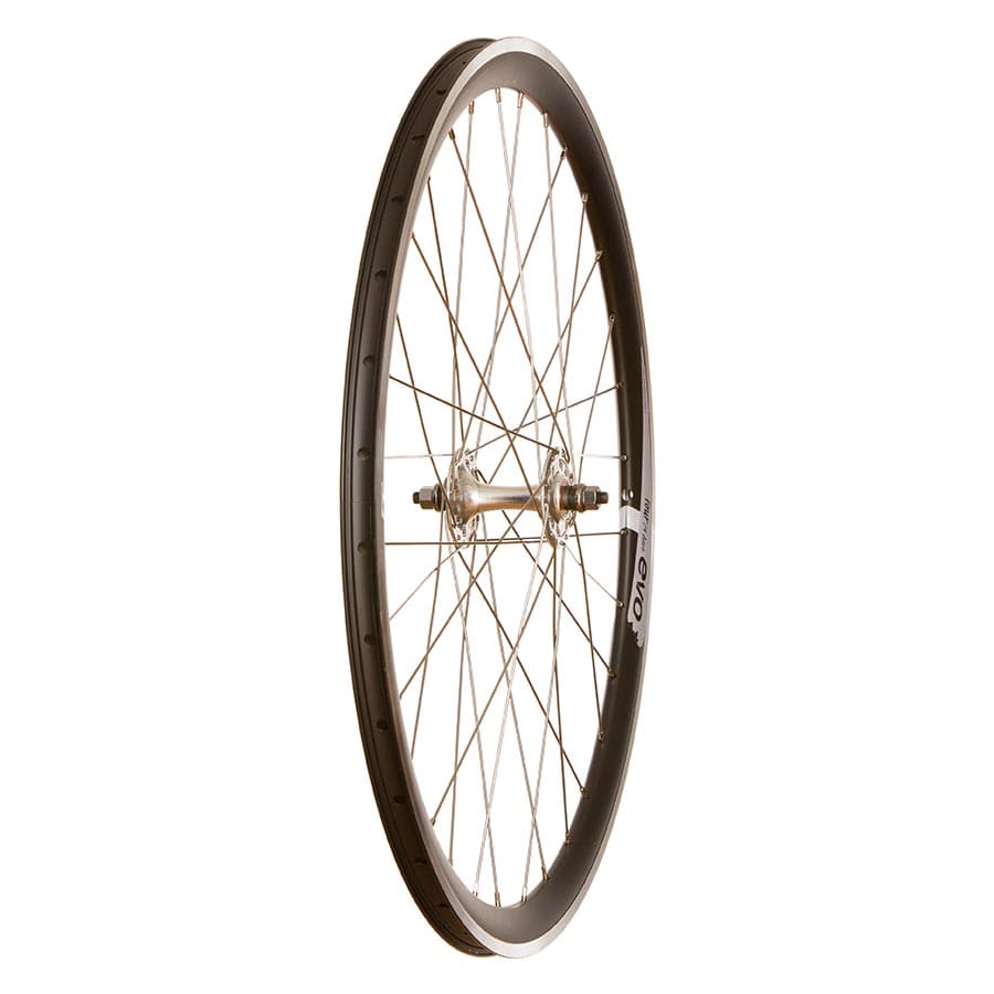 Wheel Shop Road/Track - 700C - Evo Tour 19 Aero Black/Stainless 0, Wheel, Front, 700C / 622, Holes: 32, Bolt-on, 100mm, Rim, Fixed/Freewheel / 700 Wheels