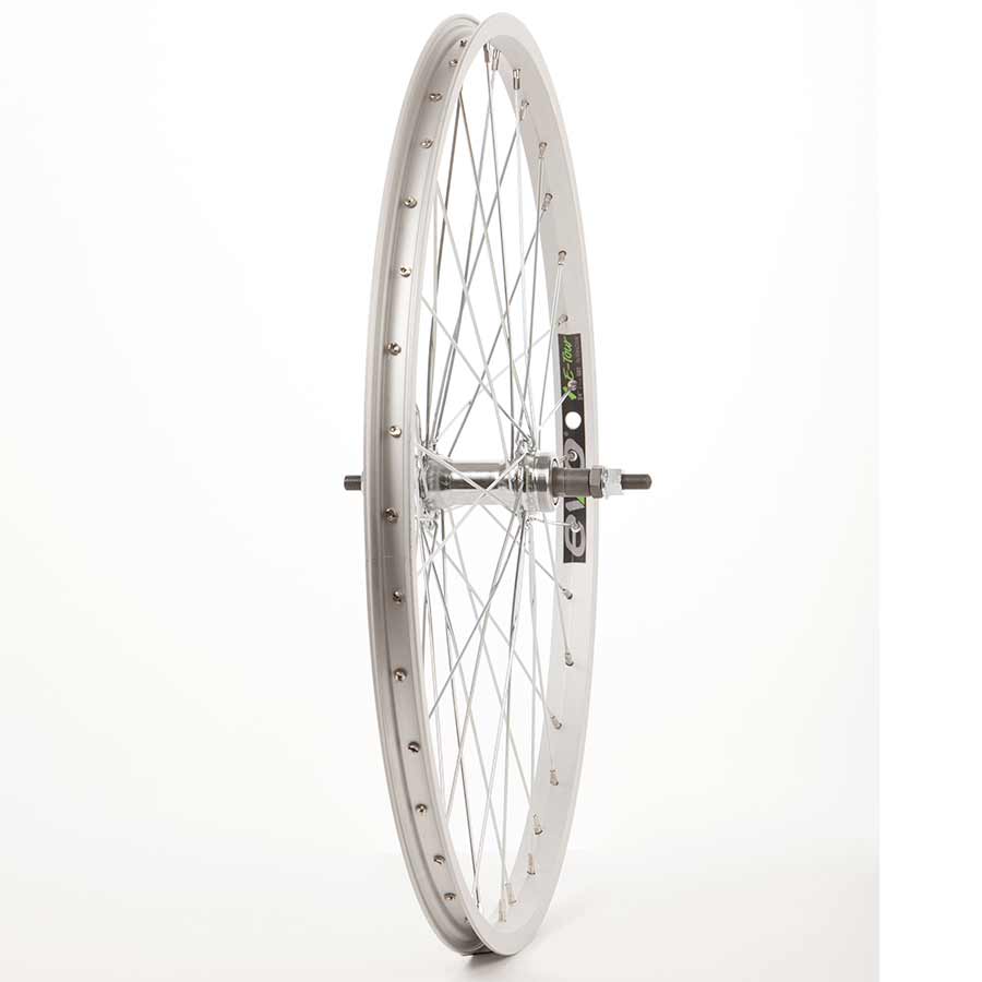 Wheel Shop Single Wall - 24&#039;&#039; - Evo Tour 20 Silver Wheel Shop, Evo Tour 20 Silver/ Formula FM-31, Wheel, Rear, 24'' / 507, Holes: 36, Bolt-on, 135mm, Rim, Freewheel Wheels