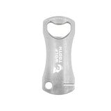 Wolf Tooth Components Bottle Opener With Rotor Truing Tool Silver Accessories - Tools - Disc Brake Tools