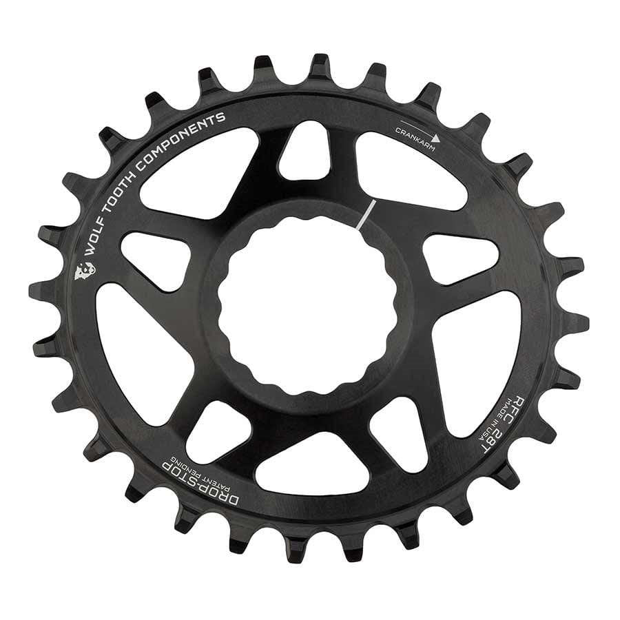 Wolf Tooth Components Direct Mount Race Face Cinch Elliptical 30, Speed: 9-12, BCD: Direct Mount, 7075 Aluminum, Black Chainrings