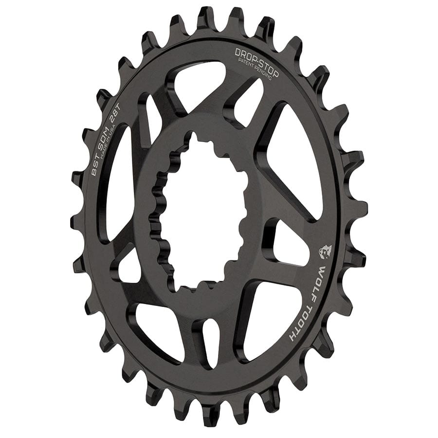 Wolf Tooth Components Direct Mount SRAM Boost 30, Speed: 12, BCD: Direct Mount SRAM 3 Bolt, Single, 6061-T6 Aluminum, Black Chainrings