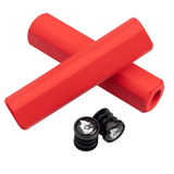 Wolf Tooth Components Fat Paw Cam Grips Red Parts - Handlebar Grips