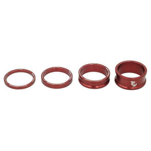 Wolf Tooth Components Precision 15mm Headset Spacer Red Parts - Headsets