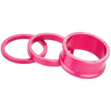 Wolf Tooth Components Precision Headset Spacer Kit 3, 5, 10, 15mm Pink Parts - Headsets