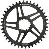 Wolf Tooth Direct Mount Chainring - 40t, SRAM Direct Mount, For SRAM 3-Bolt, 6mm Offset, Drop-Stop, Flattop Compatible, Black Parts - Chainrings