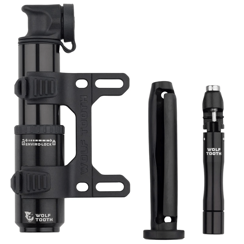 Wolf Tooth EnCase Pump 40cc w/ Chain + Tire Plug Multi-Tool Accessories - Pumps