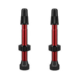 WTB Aluminum TCS Tubeless Valves Pair Red / 34mm Parts - Valves