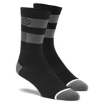 100% 100% Flow Performance Socks Black/Grey / S/M