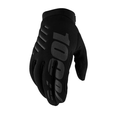 100% 100% Brisker Gloves Black/Grey / Small