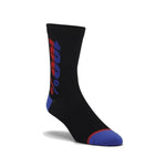 100% 100% Rythym Merino Wool Performance Socks Black / L/XL