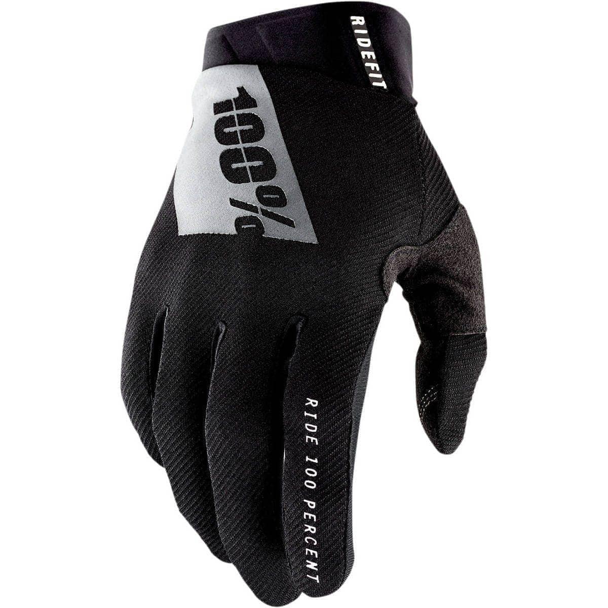 100% 100% Ridefit Glove Black / S