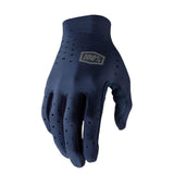 100% 100% Sling Long Finger Glove Navy Blue / S