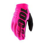 100% 100% Brisker Gloves Neon Pink / Small