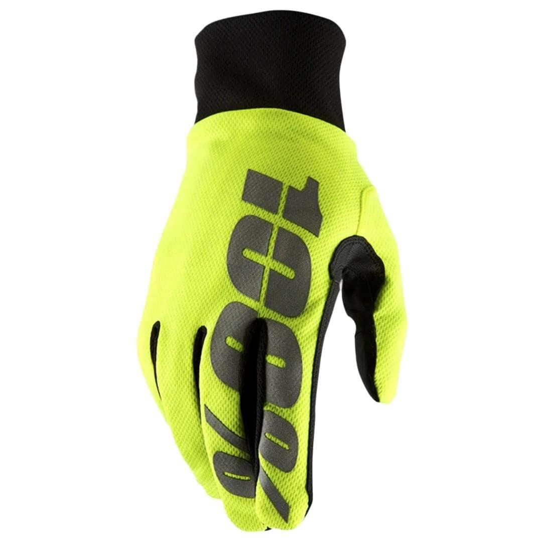 100% 100% Hydromatic Gloves Neon Yellow / XXL