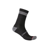 Castelli Castelli Women's Alpha 15 Sock Black/Dark Gray / S/M