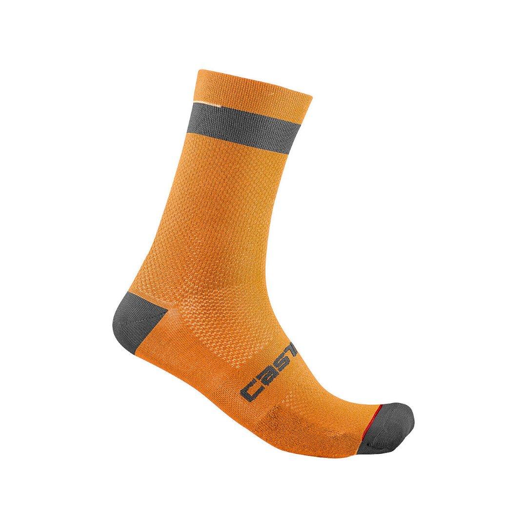 Castelli Castelli Alpha 18 Sock Brilliant Orange/Black / S/M