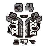 FOX Suspensions FOX Suspensions Factory 34 Decal Kit White