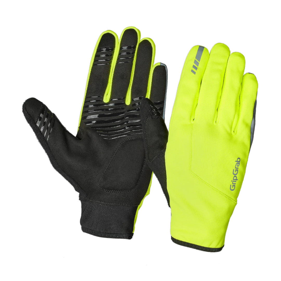 GripGrab GripGrab Hurricane 2 Windproof Midseason Gloves Yellow Hi-Vis / M