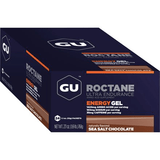GU GU ROCTANE Energy Gel 24 Pack Box Sea Salt Chocolate