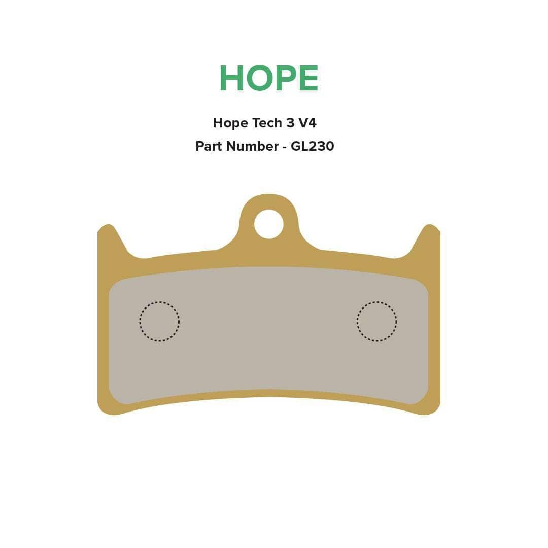 MTX Braking MTX Braking 230 Brake Pads - Hope Tech 3 V4 Gold Label HD
