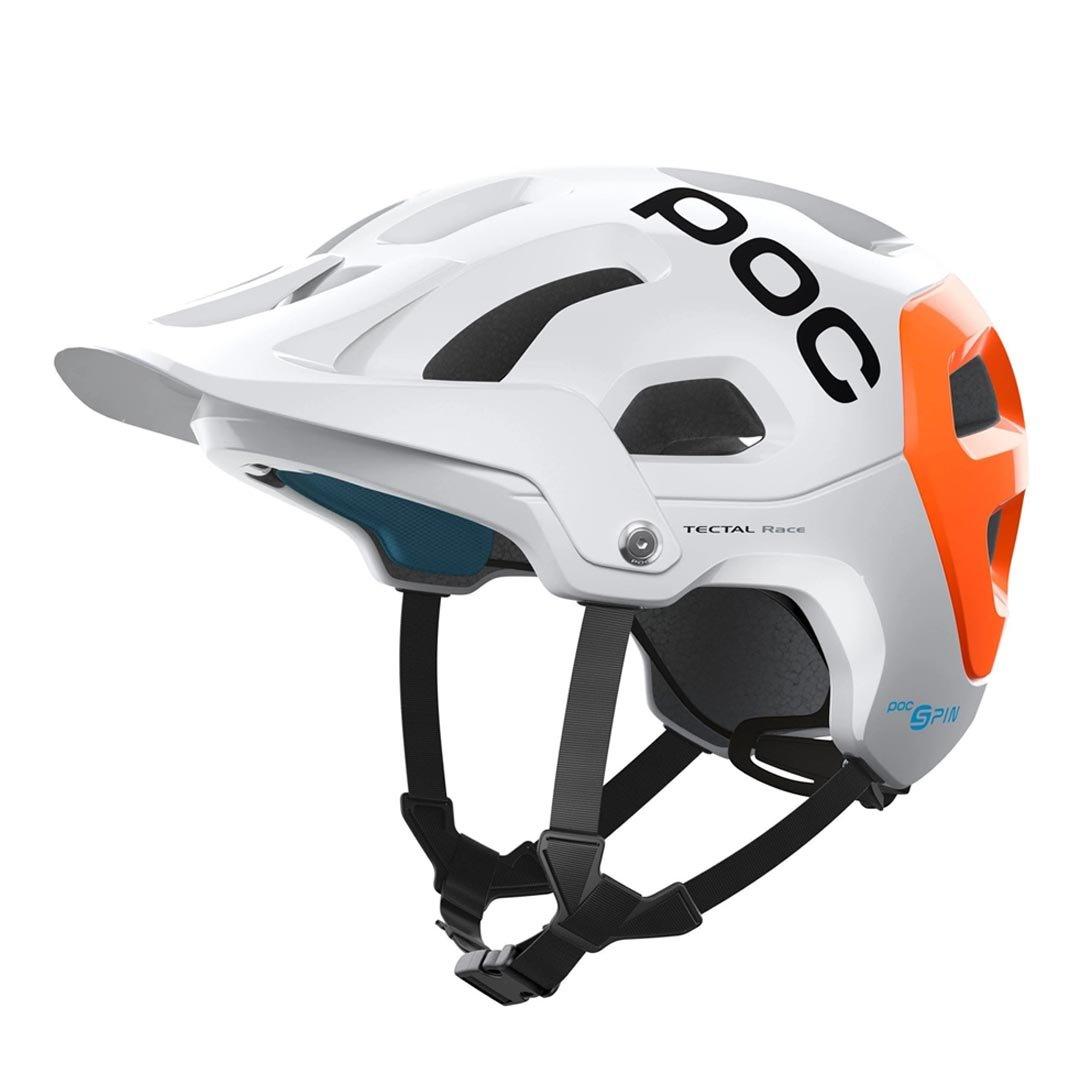 POC POC Tectal Race SPIN NFC Helmet Hydrogen White/Fluorescent Orange AVIP / XSS