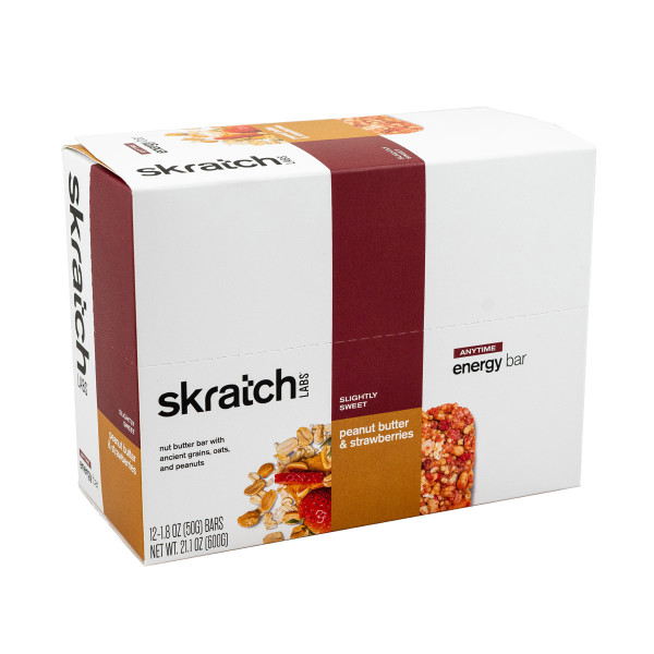 Skratch Labs Skratch Labs Anytime Energy Bar Box of 12 Peanut Butter & Strawberries