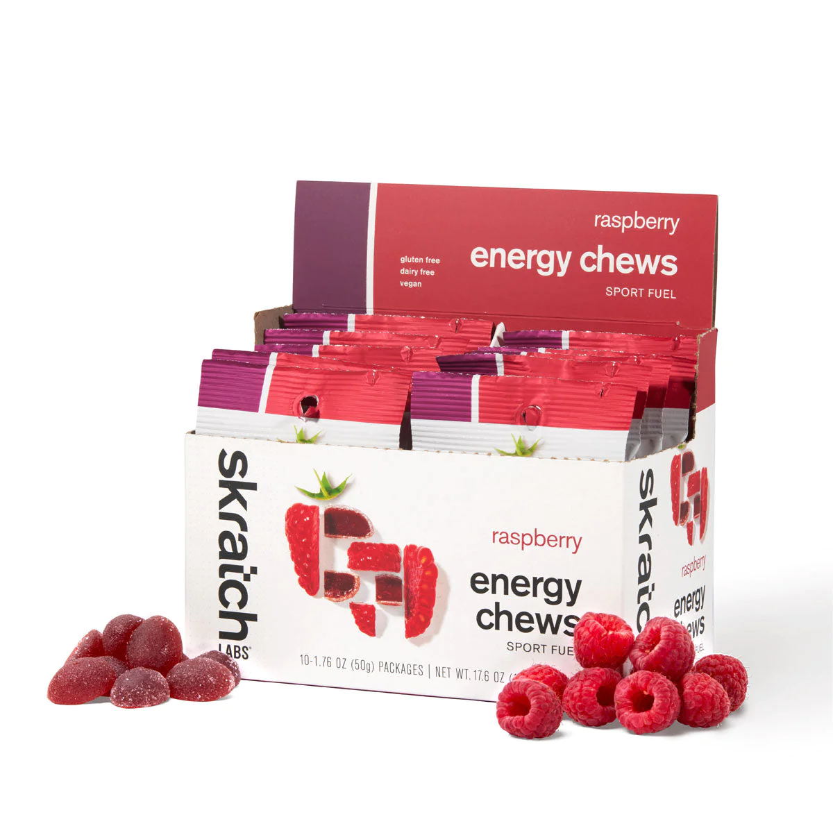 Skratch Labs Skratch Labs Sport Energy Chews Box of 10 Raspberry