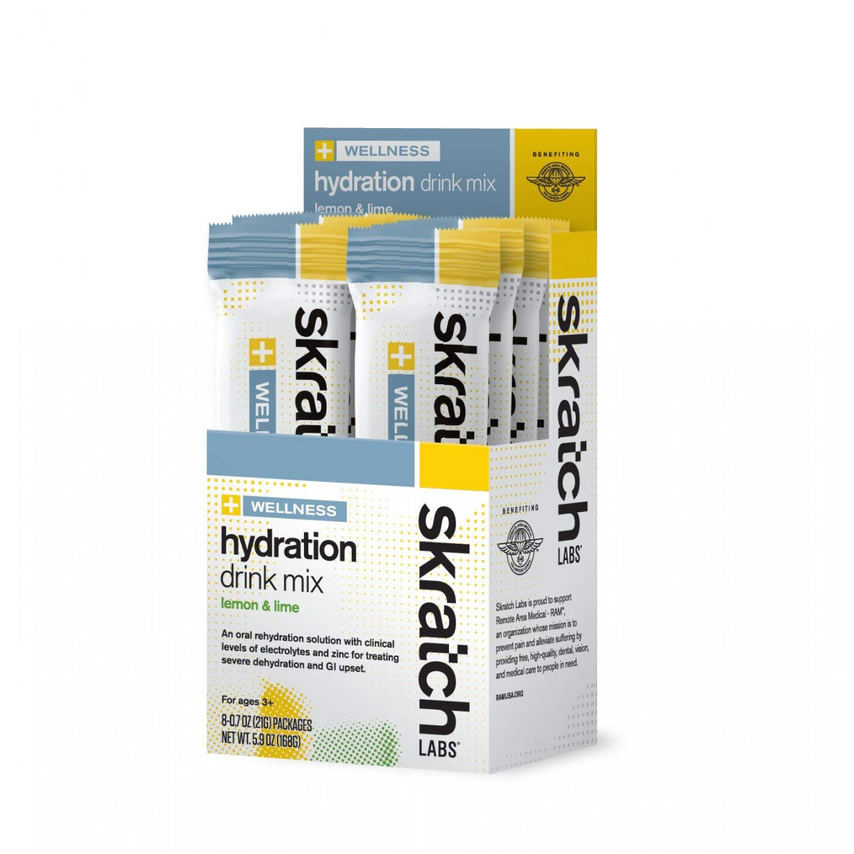 Skratch Labs Skratch Labs Wellness Hydration Drink Mix Lemon & Lime Box of 8