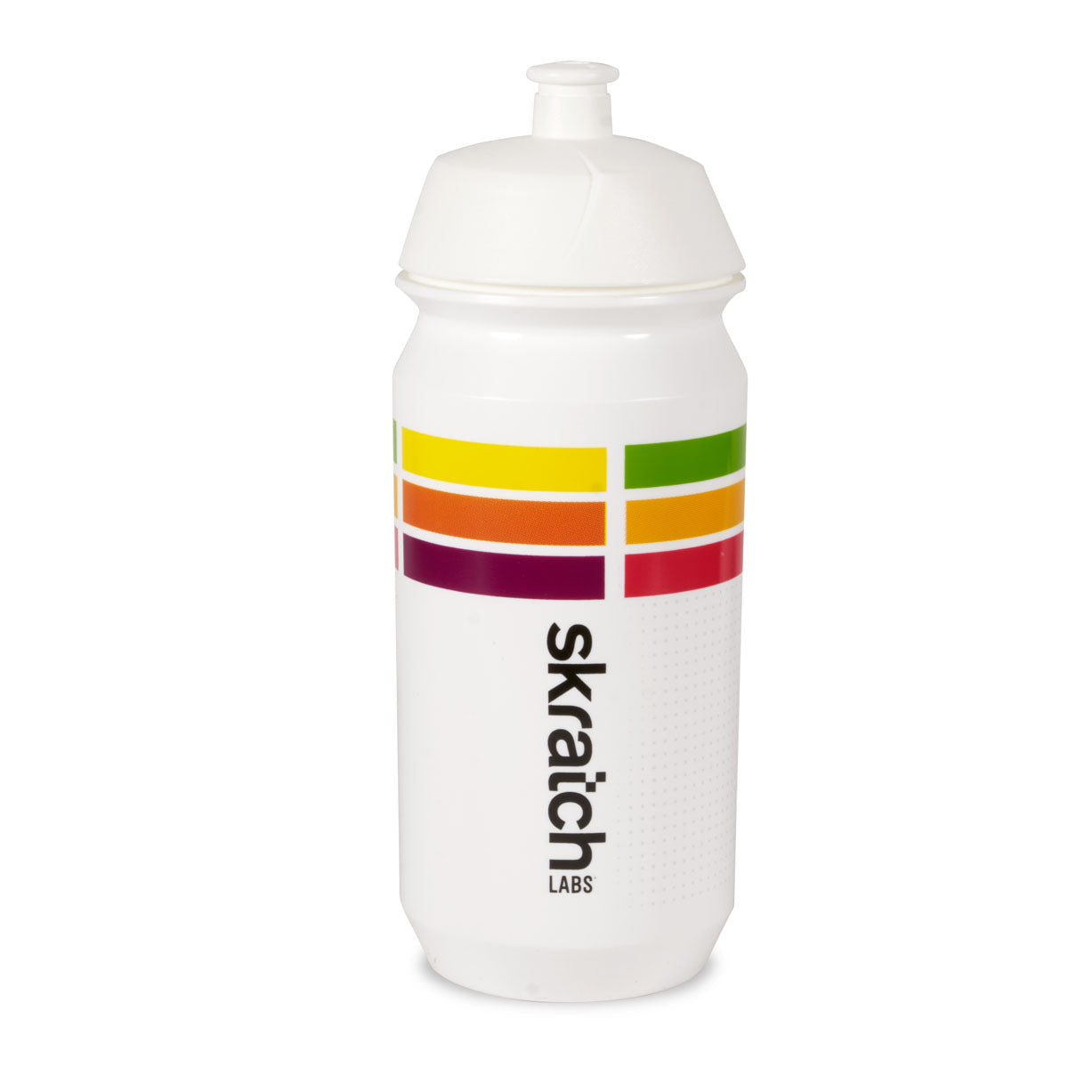 Skratch Labs Skratch Labs Water Bottle 500mL White w/ Stripes