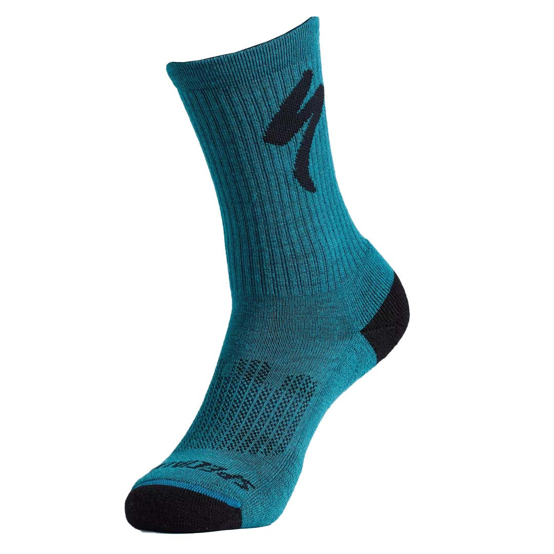 Specialized Specialized Merino Midweight Tall Logo Socks Tropical Teal / S